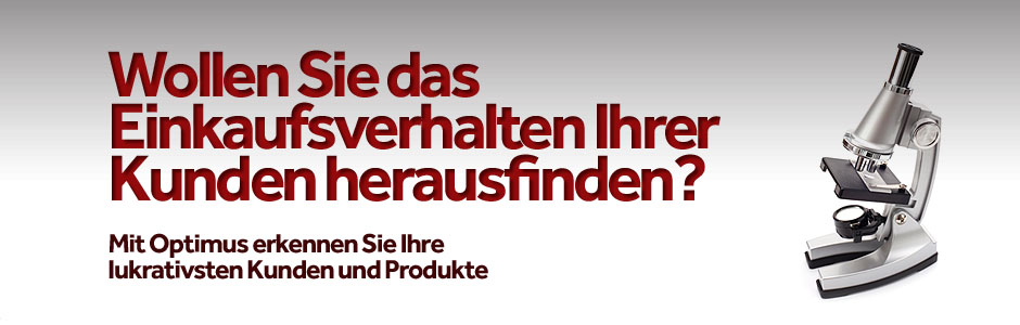 Wollen Sie das Einkaufsverhalten Ihrer Kunden herausfinden?